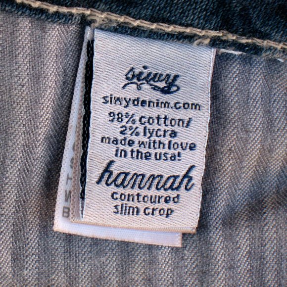 SIWY Hannah Contoured Slim Crop Stretch 29 msrd - Picture 6 of 8